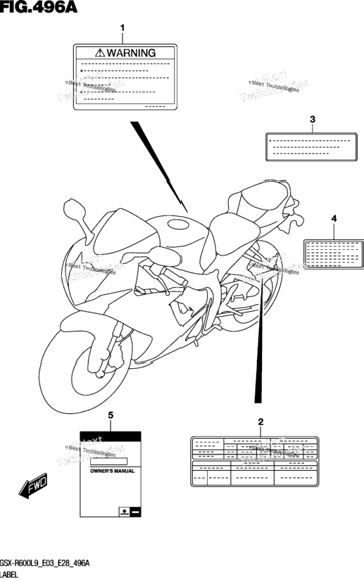 Label (Gsx-R600l9 E03)