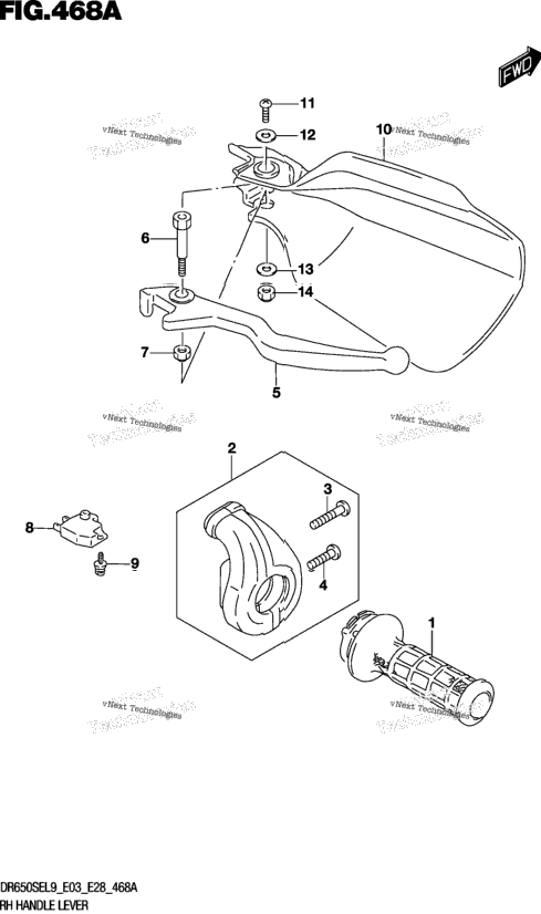 Rh Handle Lever