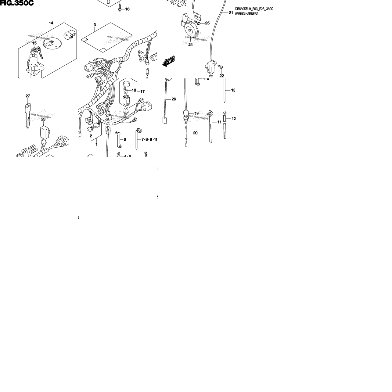 Wiring Harness (Dr650sel9 E33)