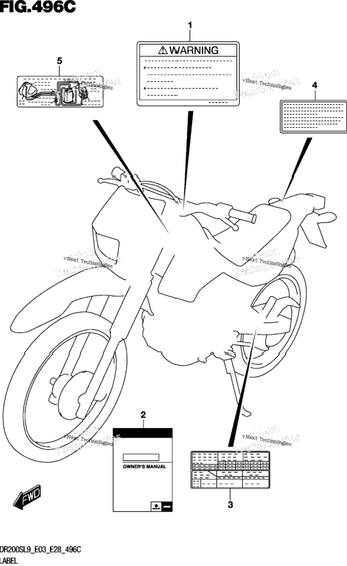 Label (Dr200sl9 E33)