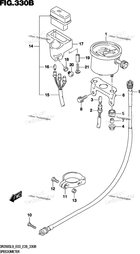 Speedometer (Dr200sl9 E28)