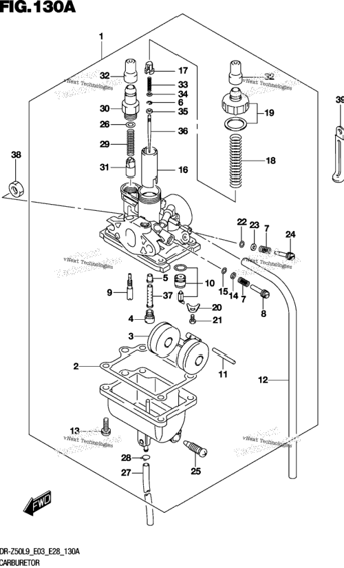 Carburetor (Dr-Z50l9 E03)