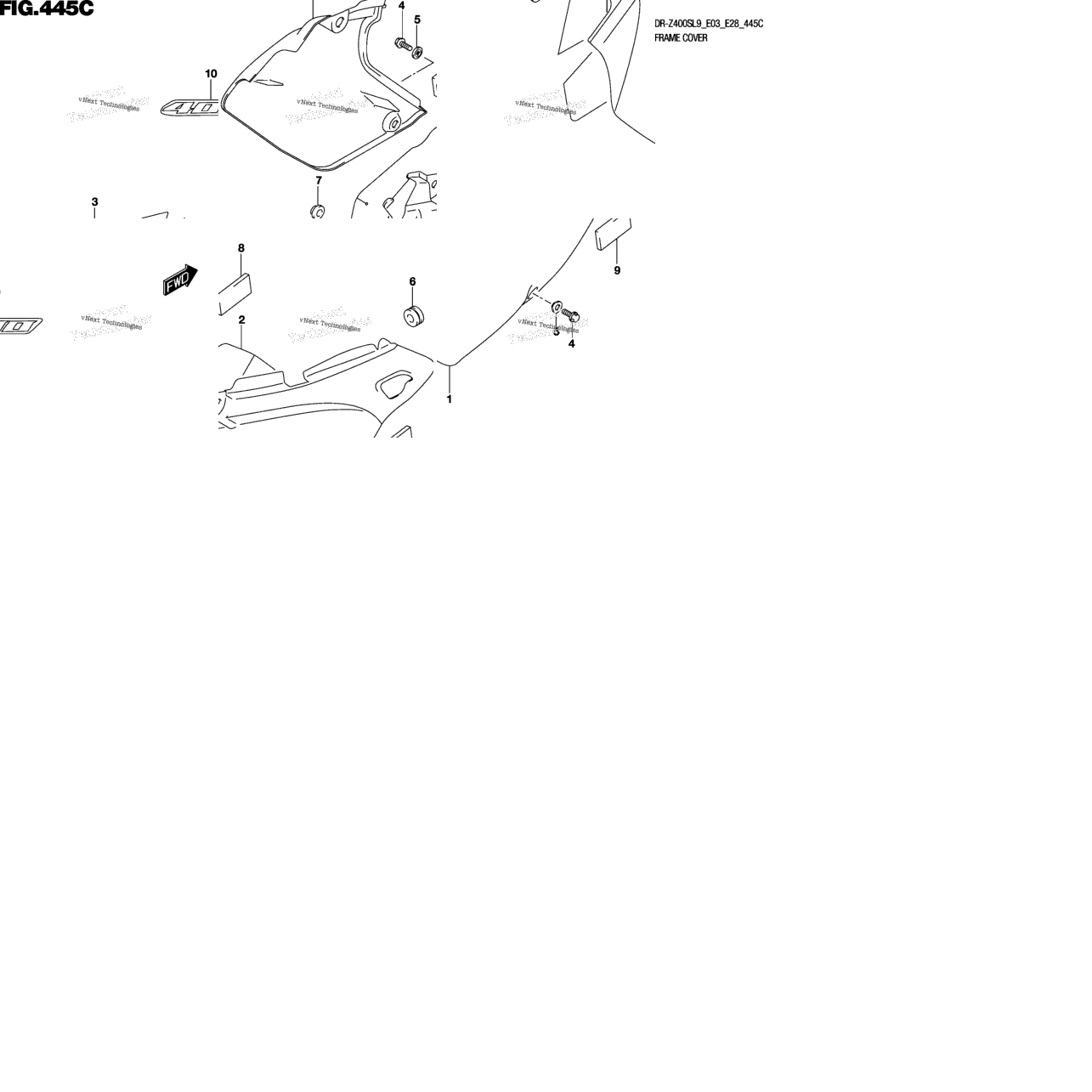 Frame Cover (Dr-Z400sl9 E33)