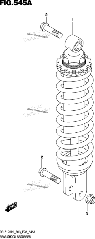 Rear Shock Absorber (Dr-Z125l9 E28)