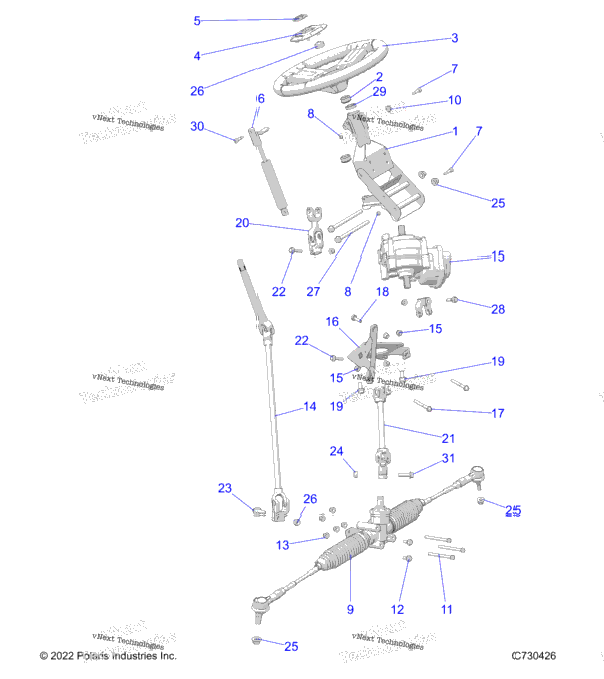 Steering, Steering Asm