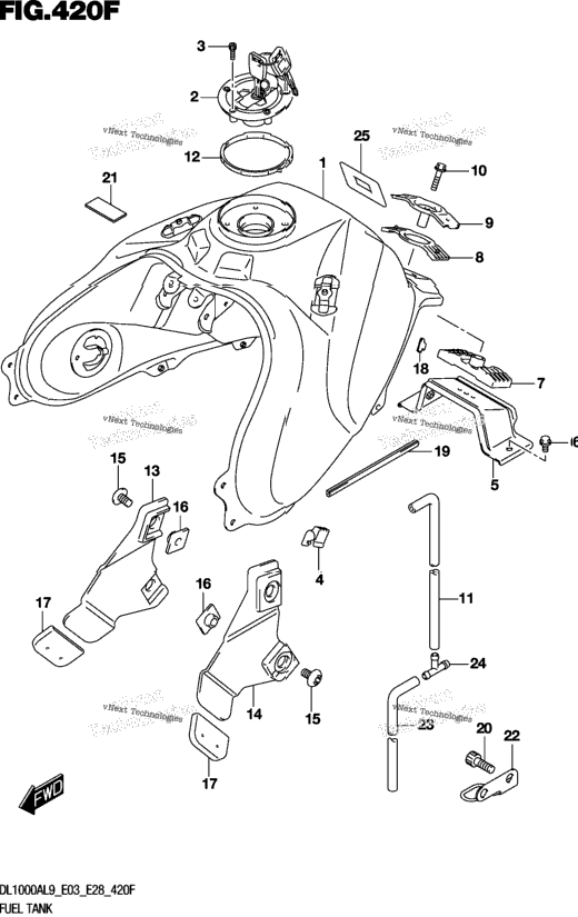 Fuel Tank (Dl1000al9 E33)