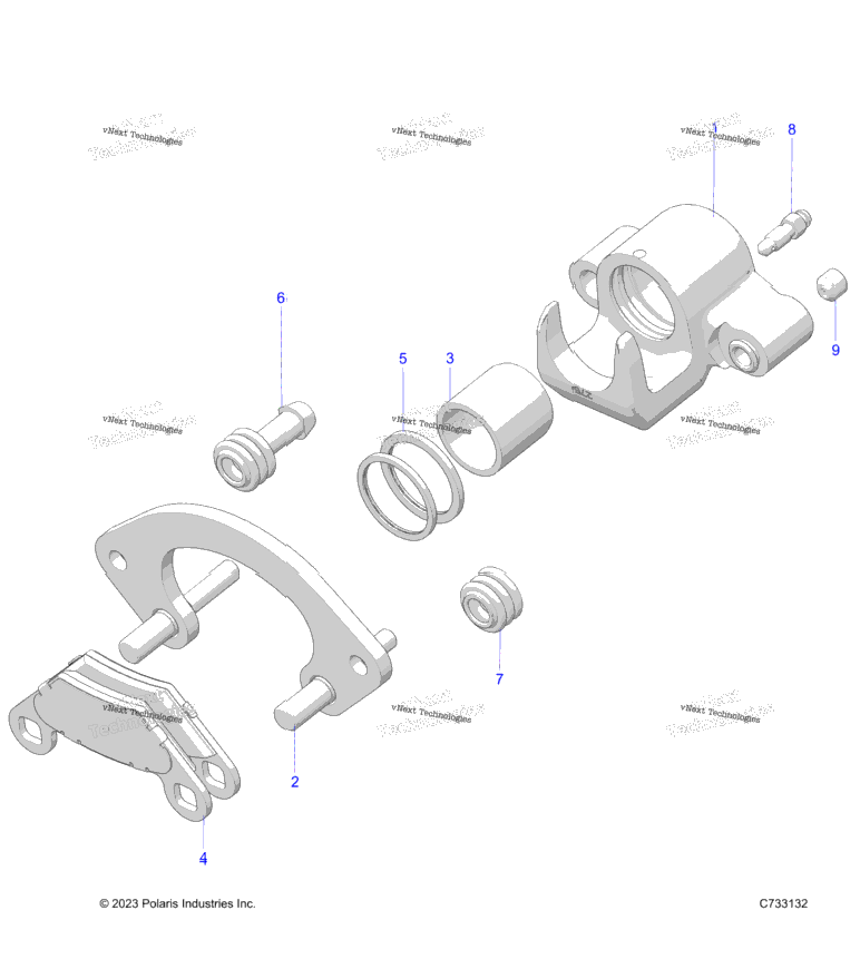 Brakes, Caliper, Rear