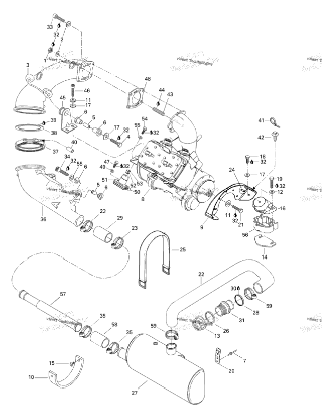 Engine Support And Muffler