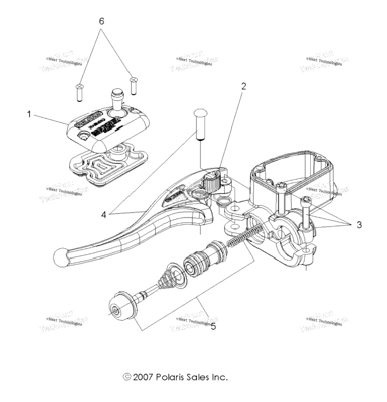 Brakes, Front Brake Lever & Master Cylinder
