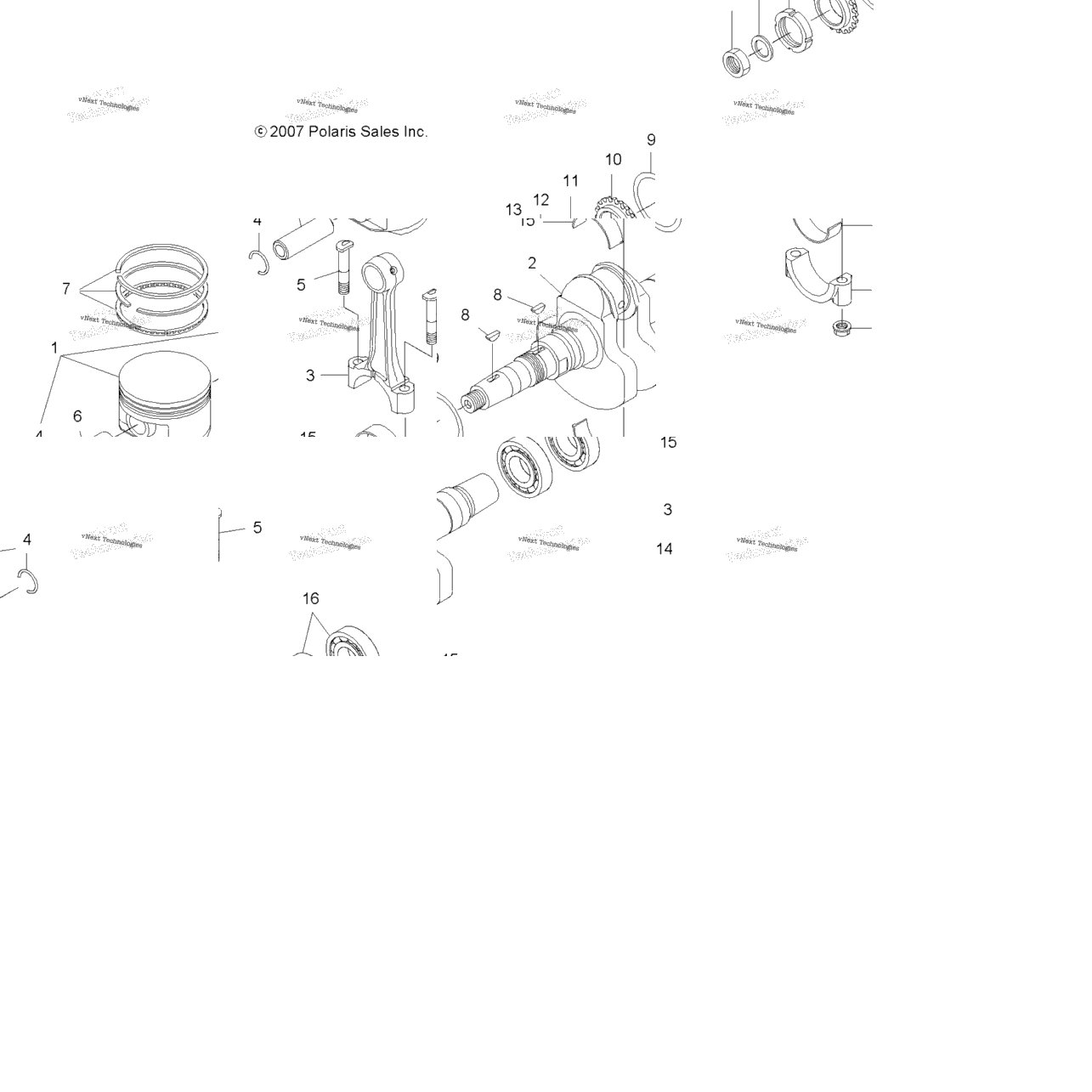 Engine, Crankshaft & Piston
