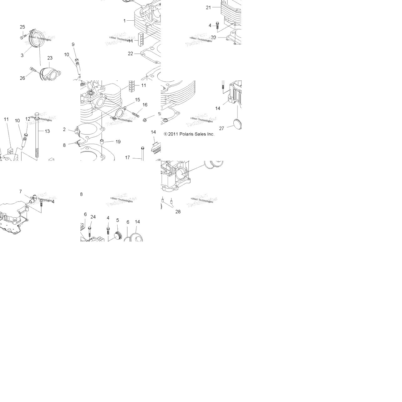 Engine, Cylinder & Head