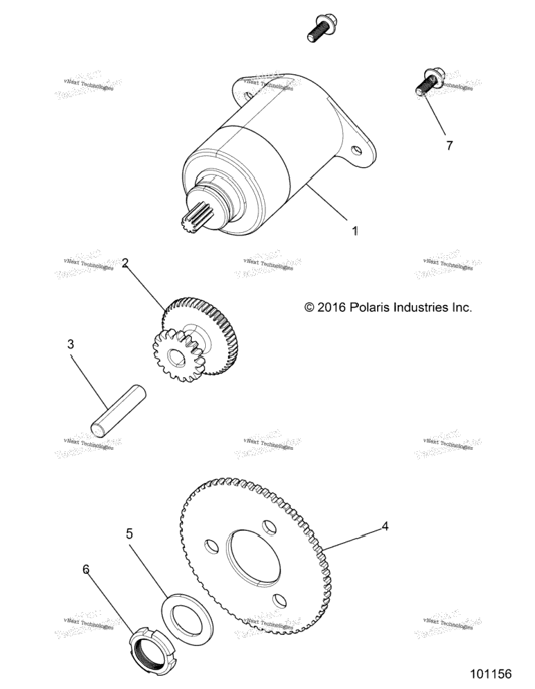 Engine, Starter Motor