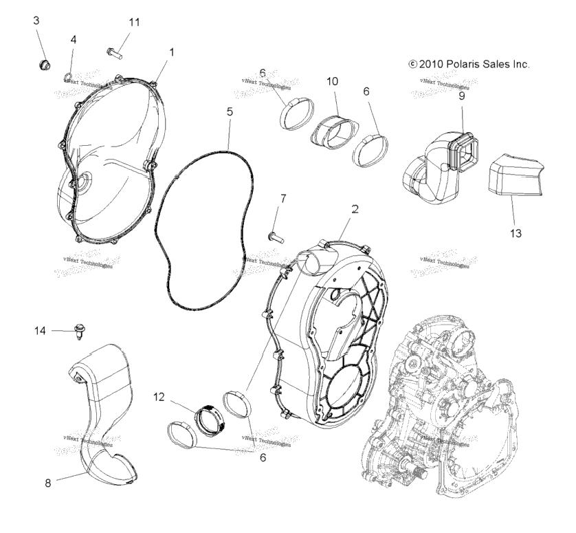 Body, Clutch Cover