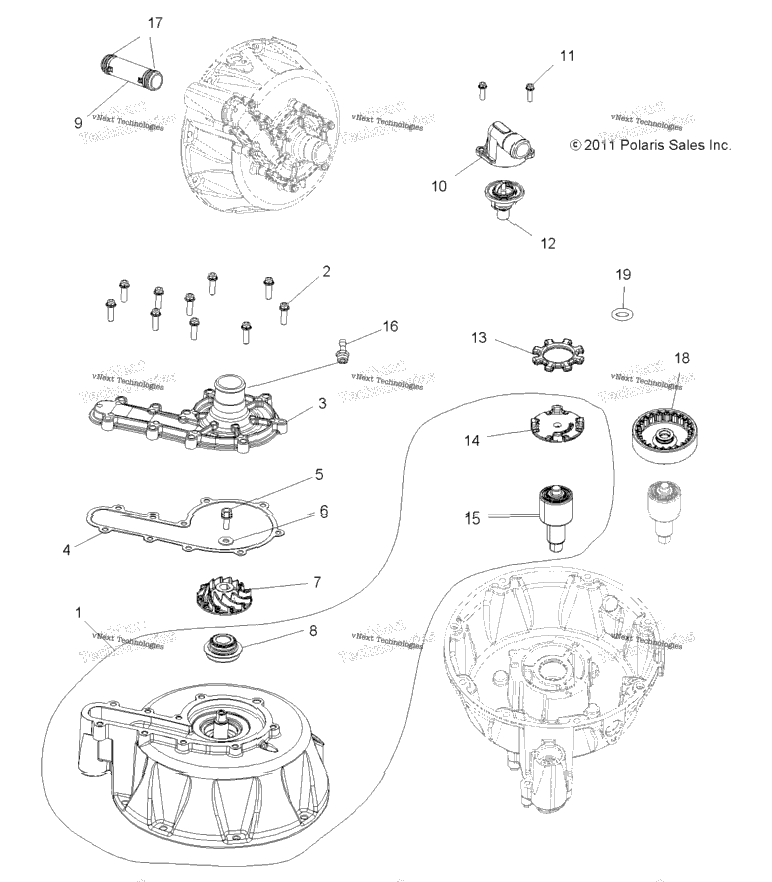 Engine, Cooling System & Water Pump