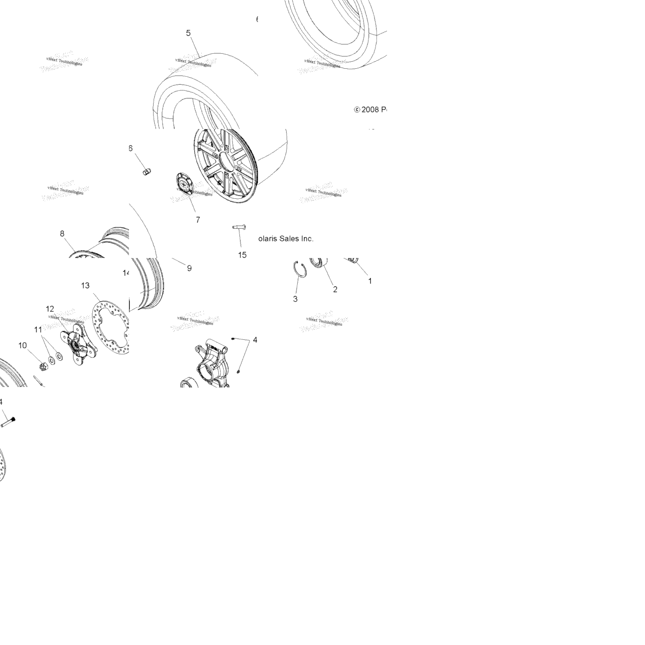 Wheels, Rear & Hub A12zn8ead/Eah/Eal/Eam/Eao/Eas