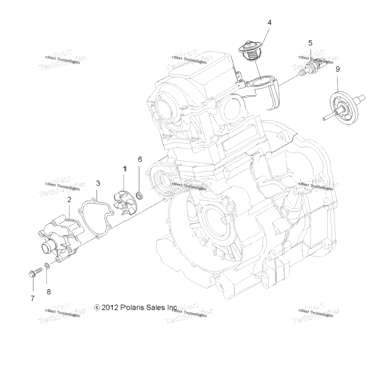 Engine, Cooling System & Water Pump