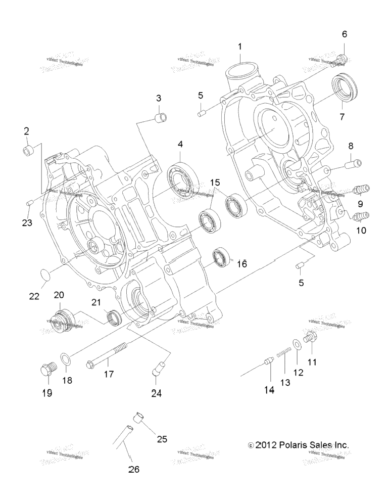 Engine, Crankcase