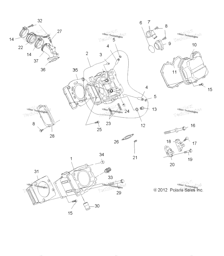 Engine, Cylinder & Head