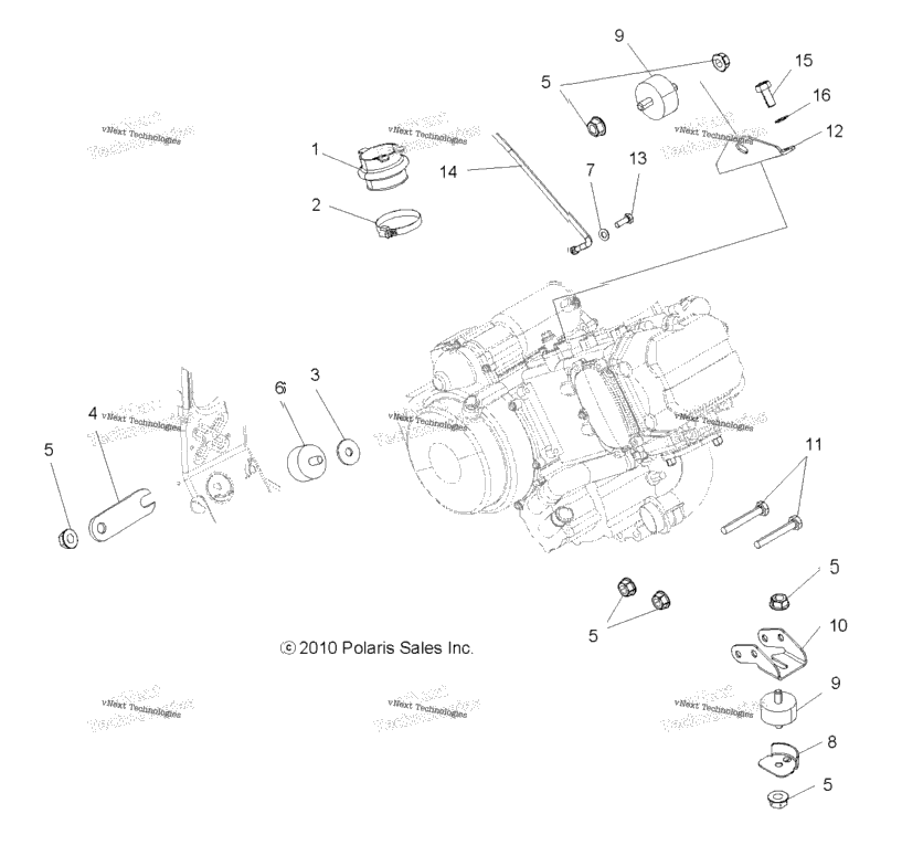 Engine, Mounting
