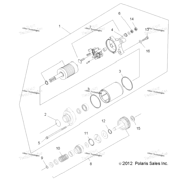 Engine, Starting System (49Atvstarter12400)