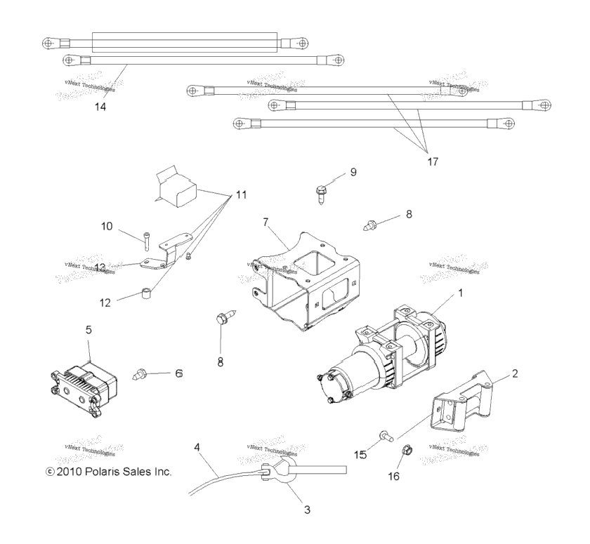 Options, Winch (49Atvwinch11speps550)