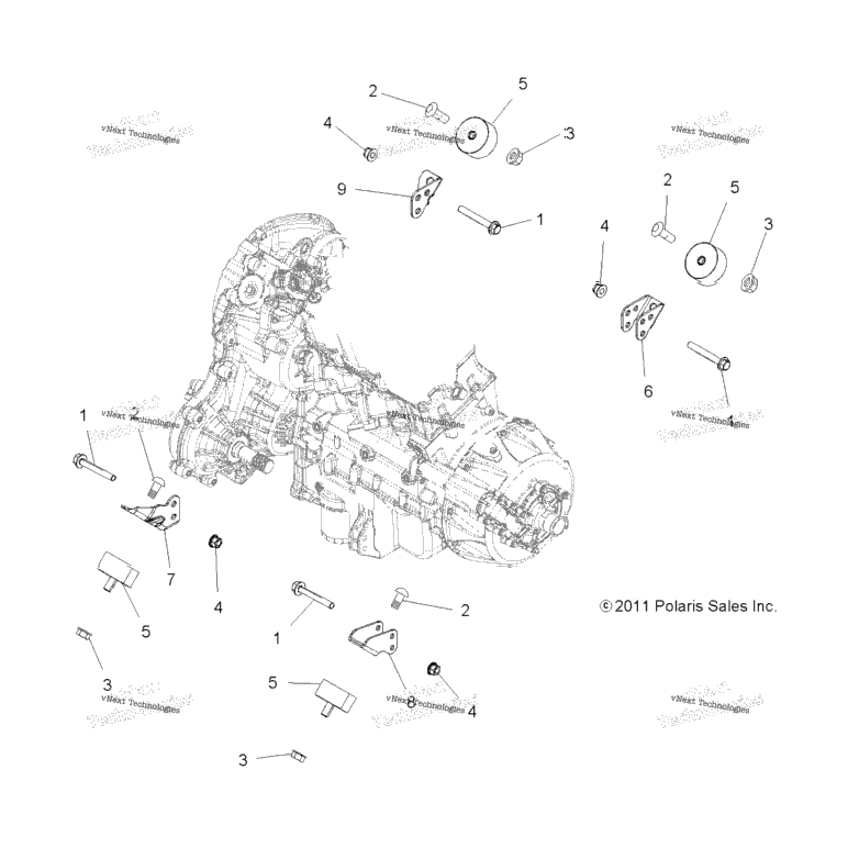 Engine, Mounting