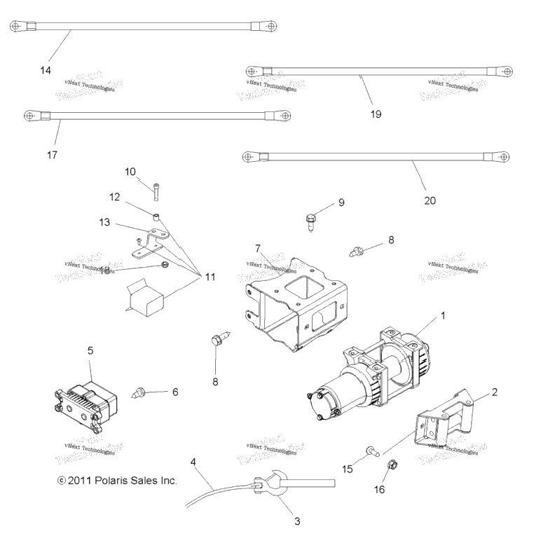 Options, Winch (49Atvwinch12sp800)