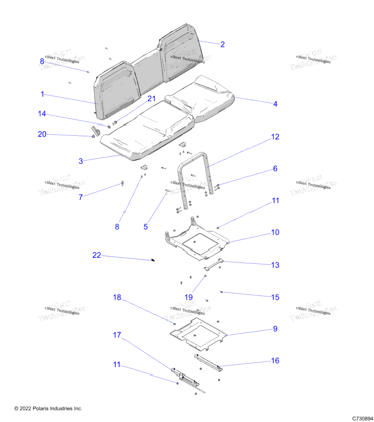 Body, Seat Asm. And Slider
