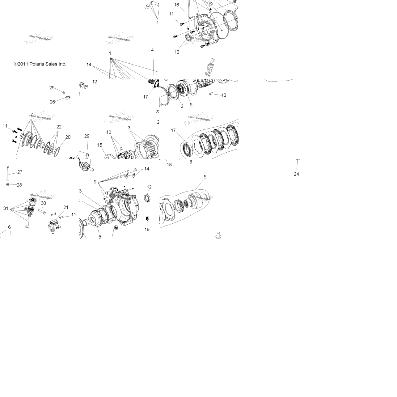 Drive Train, Front Gearcase & Mounting