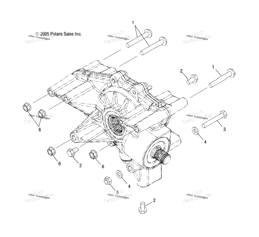 Drive Train, Rear Gearcase Mounting