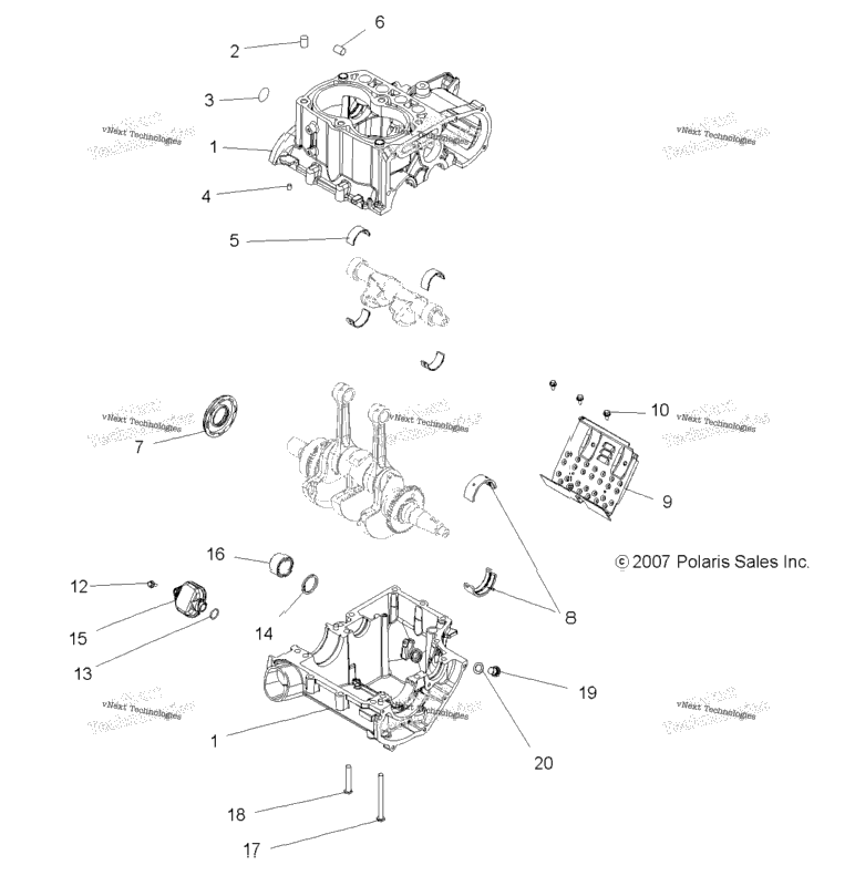 Engine, Crankcase