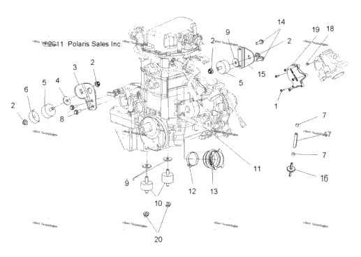 Engine, Mounting