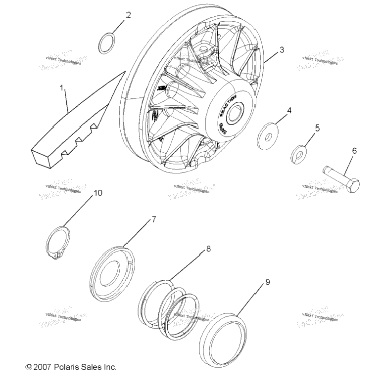 Drive Train, Secondary Clutch