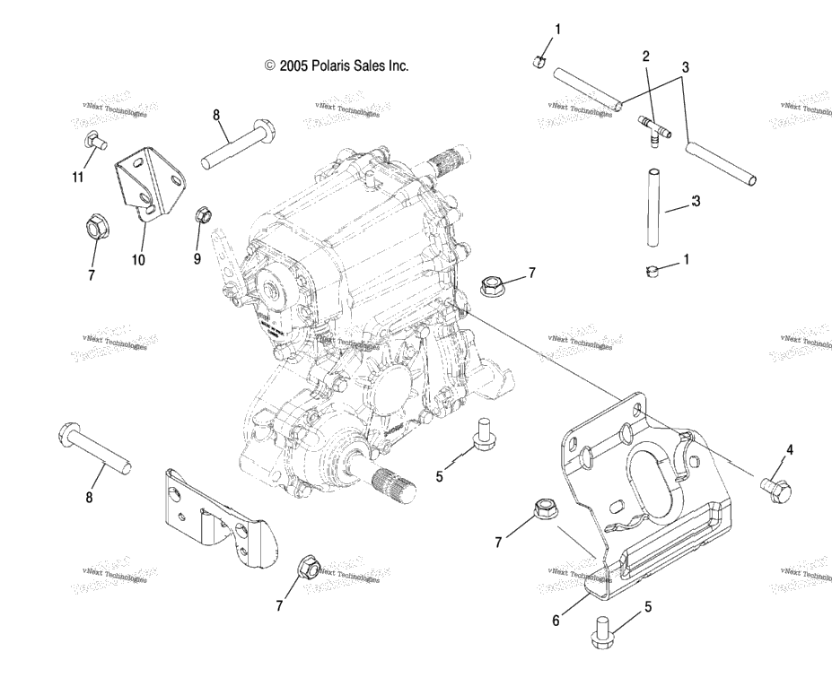 Drive Train, Main Gearcase Mounting