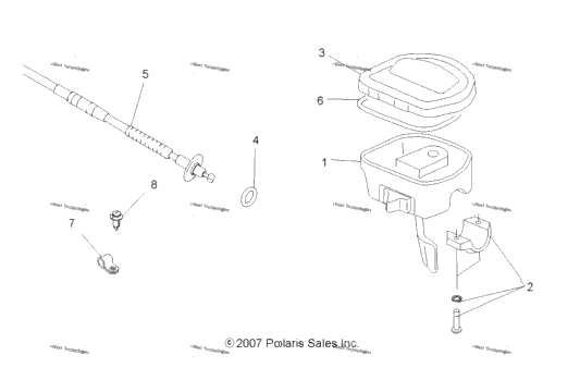 Steering, Controls & Throttle Asm. & Cable