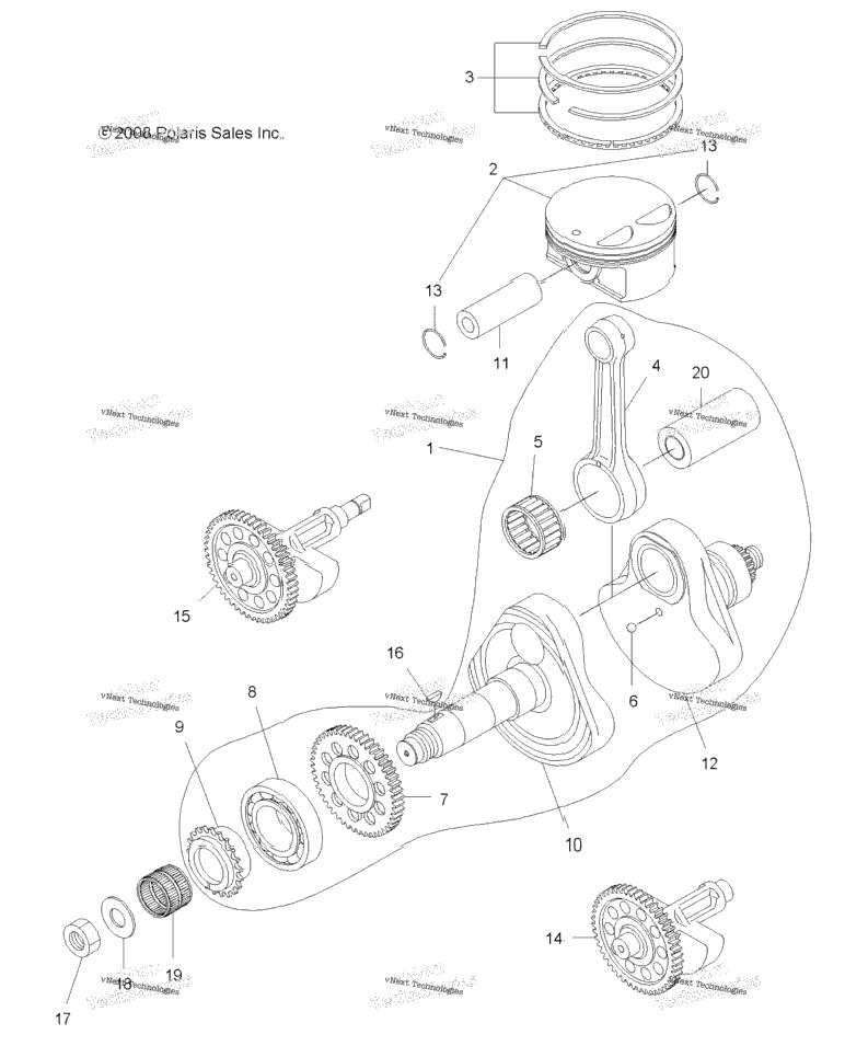Engine, Crankshaft & Piston