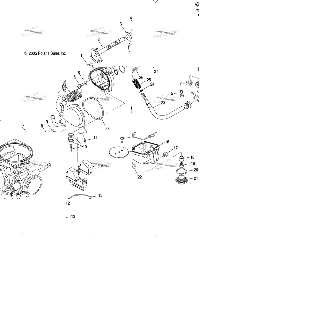 Engine, Carburetor, Lower