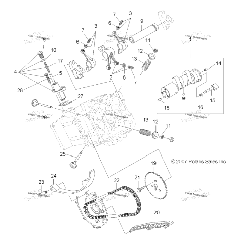 Engine, Valves & Camshaft