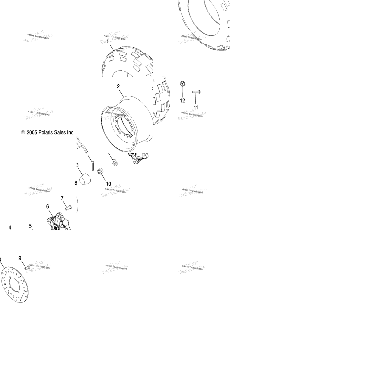 Wheels, Front Tire & Brake Disc