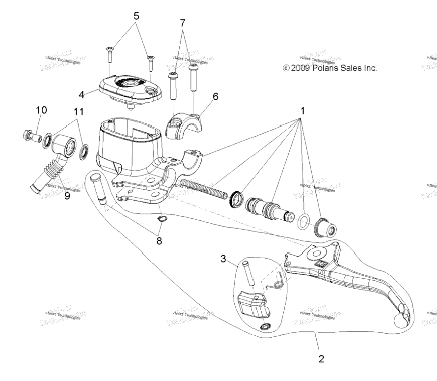 Brakes, Front Brake Lever & Master Cylinder