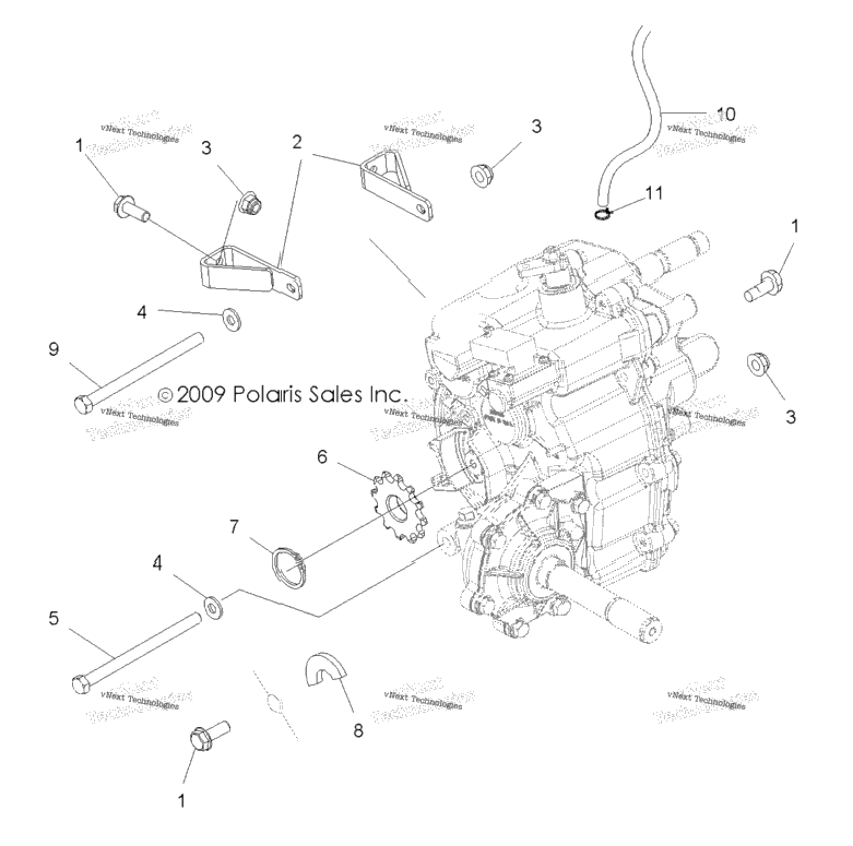 Drive Train, Main Gearcase Mounting