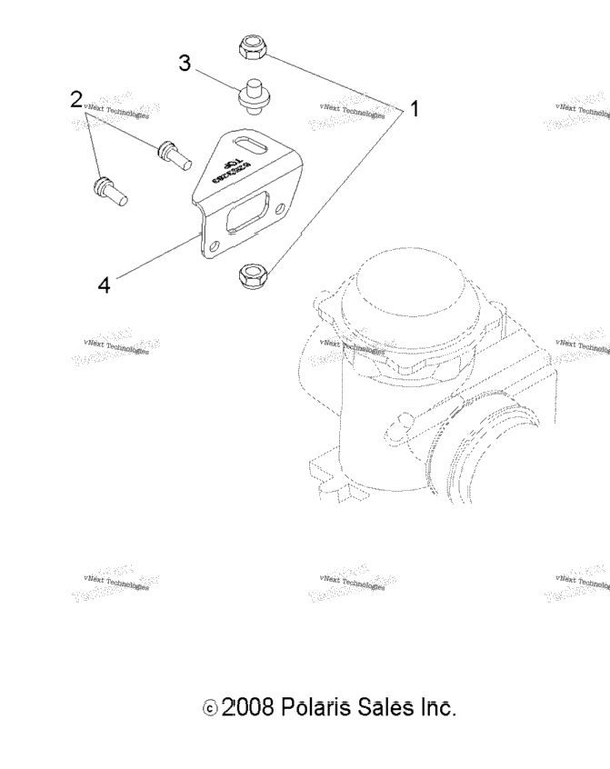 Engine, Carburetor Bracket