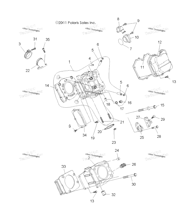Engine, Cylinder & Head