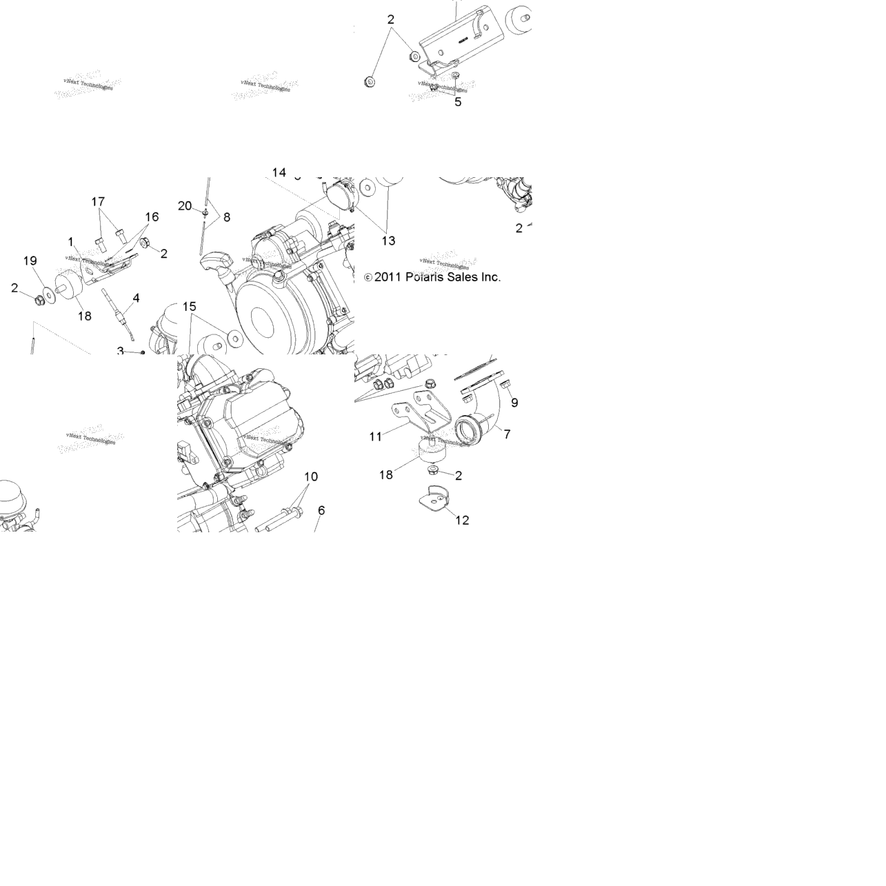 Engine, Mounting