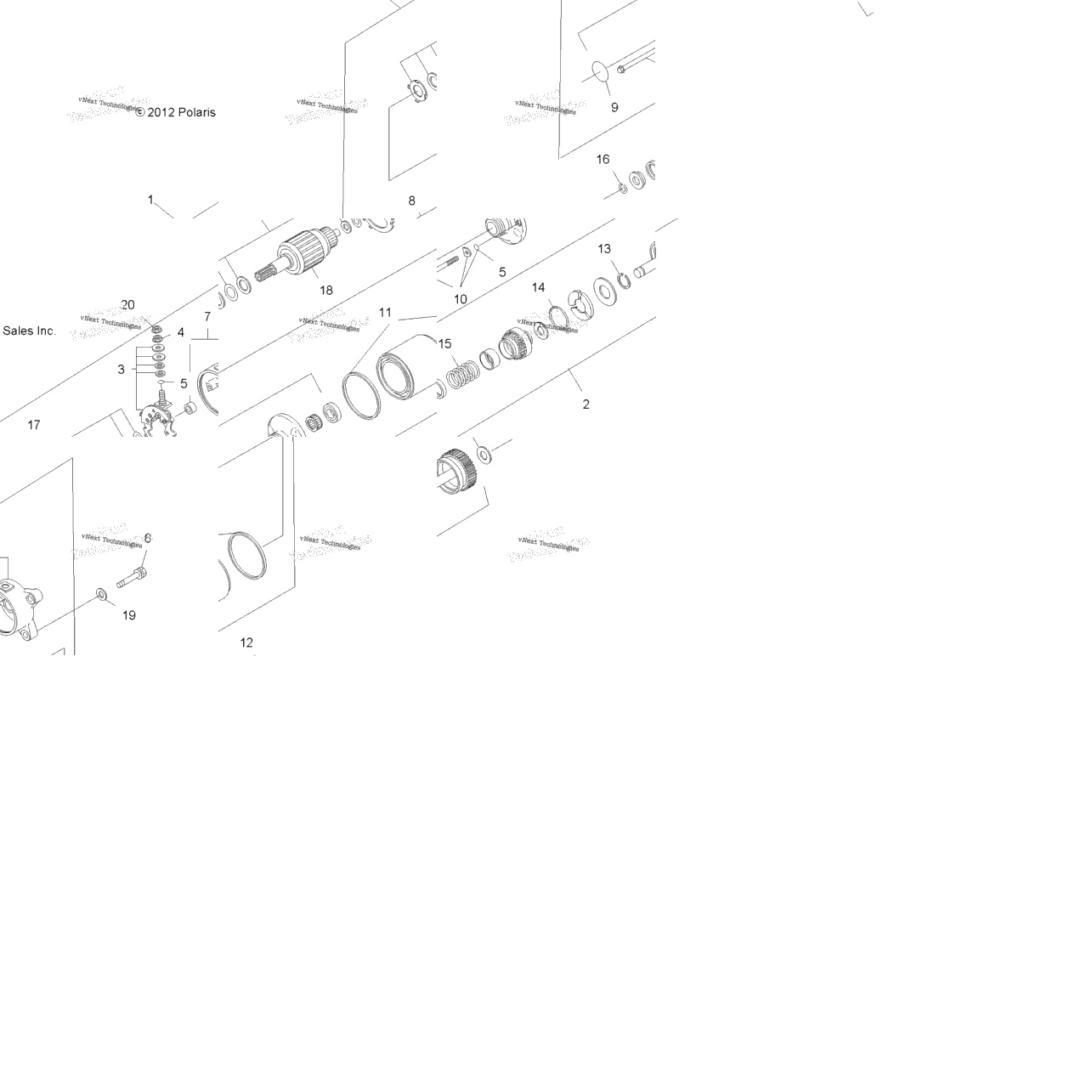 Engine, Starting System (49Atvstarter12sp500)