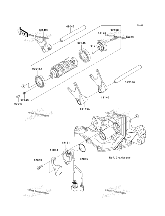 Gear Change Drum/Shift Fork(S)