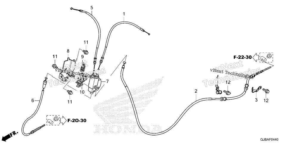 BRAKE CABLE / BRAKE BRACKET