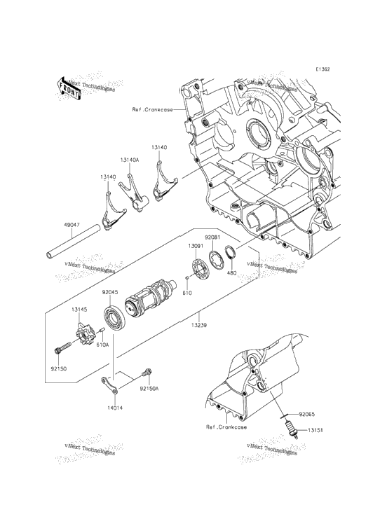 Gear Change Drum/Shift Fork(S)