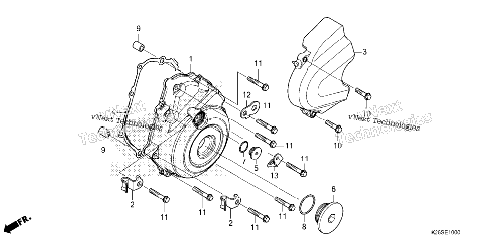 LEFT CRANKCASE COVER