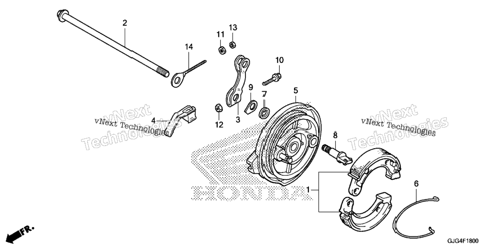 REAR BRAKE PANEL